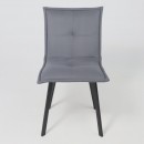 Кресло РУБИК U, Velutto 32 серый велюр/черный